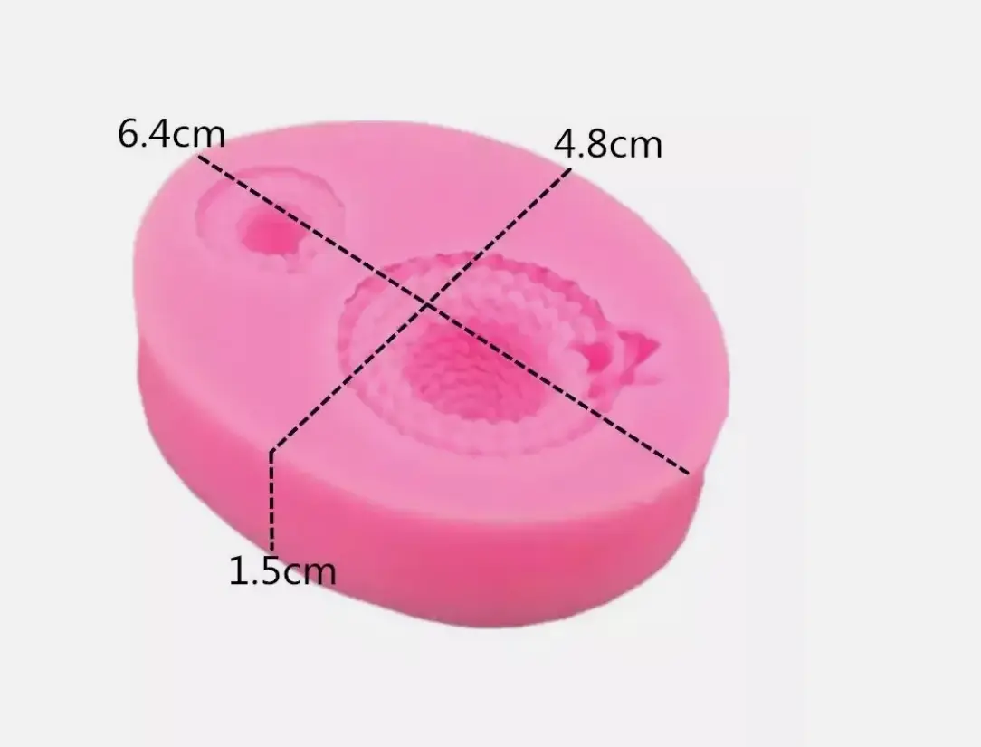 2 Cavity Vintage Lady Hat silicone mould