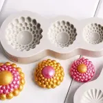 3 cavity Mini Jewellery brooch silicone mould