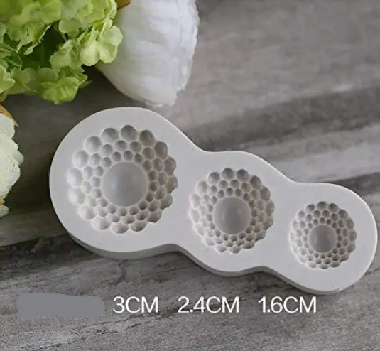 3 cavity Mini Jewellery brooch silicone mould