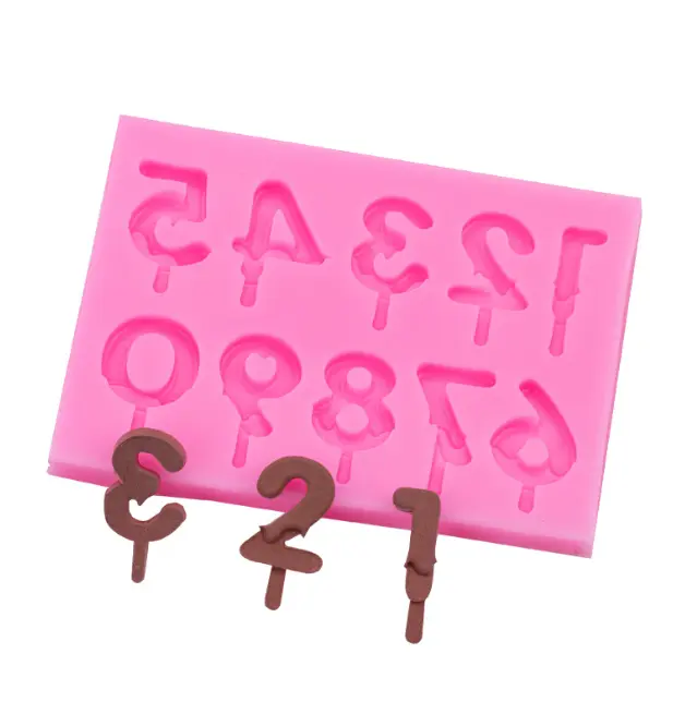 Silicone Number Mould STYLE 2