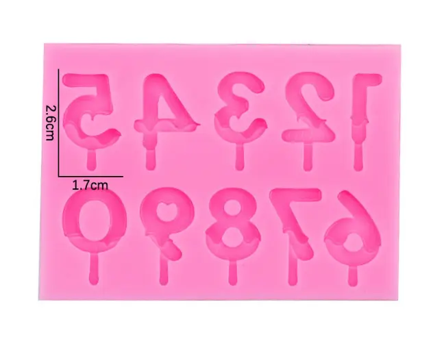 Silicone Number Mould STYLE 2