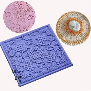 Lace Texture Pattern silicone Lace Mould for Cake Decorating & Craft style 2