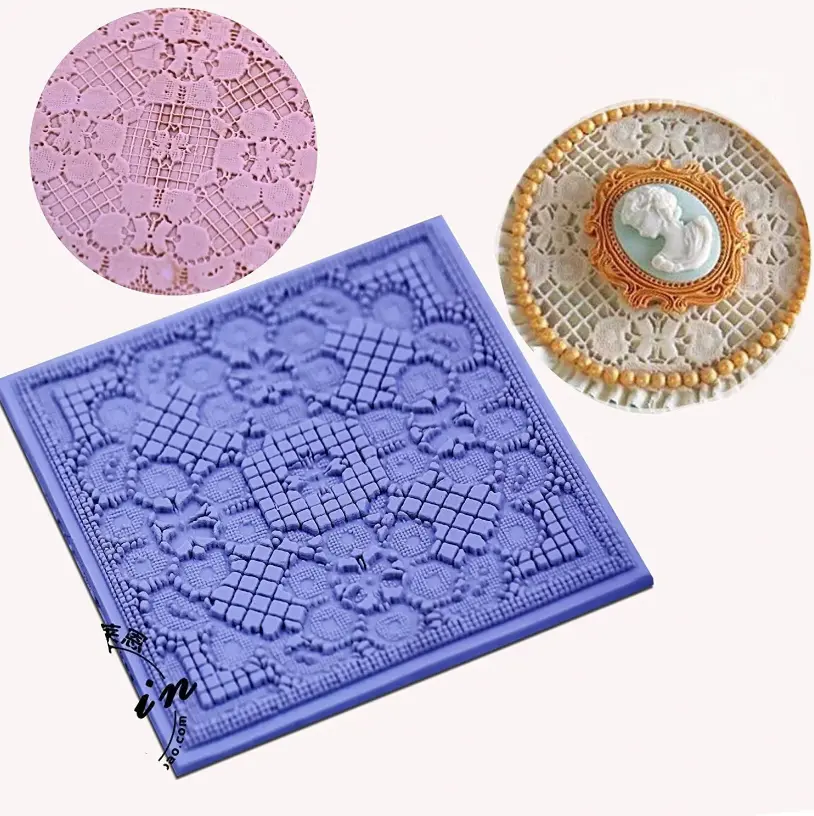 Lace Texture Pattern silicone Lace Mould for Cake Decorating & Craft style 2