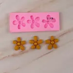 3 Cavity flower silicone mould style 5