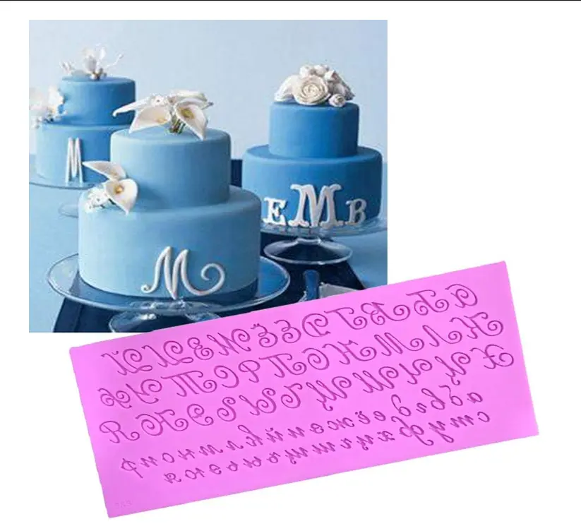 Silicone Lace Alphabet and Number Mould STYLE 2