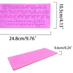 Silicone Lace Alphabet and Number Mould STYLE 2