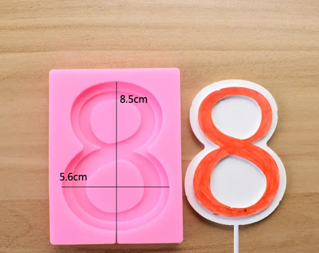 Number 0-9 Silicone mould popsicle set