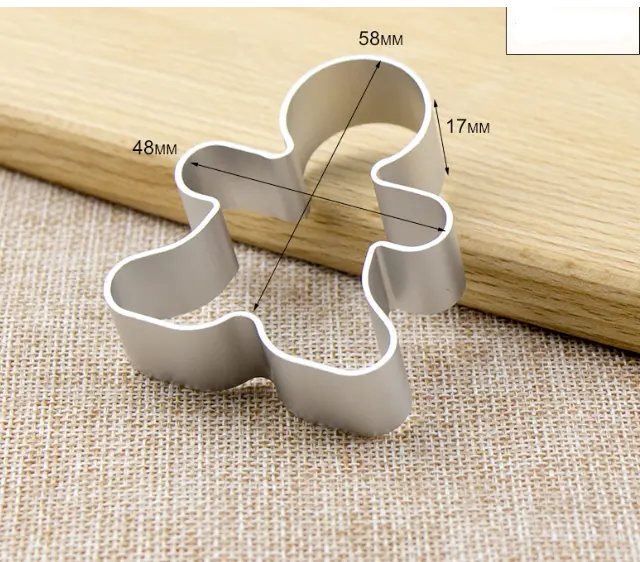 Christmas Ginger bread Aluminum Fondant Cutter