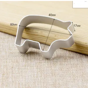 Pig Aluminum Fondant Cutter