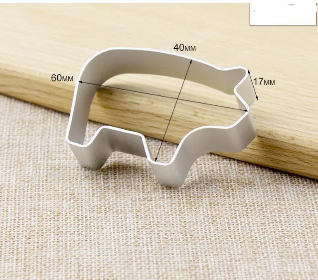 Pig Aluminum Fondant Cutter