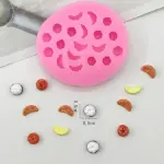 Mini Fruits Mangosteen apple orange fruit Silicone mould