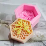3D Bee Honeycomb Silicone mould style 2