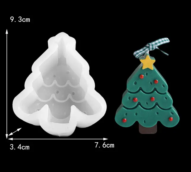 Cute Christmas Tree Deep silicone mould