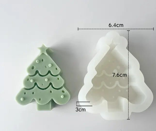 Cute Christmas Tree Deep silicone mould