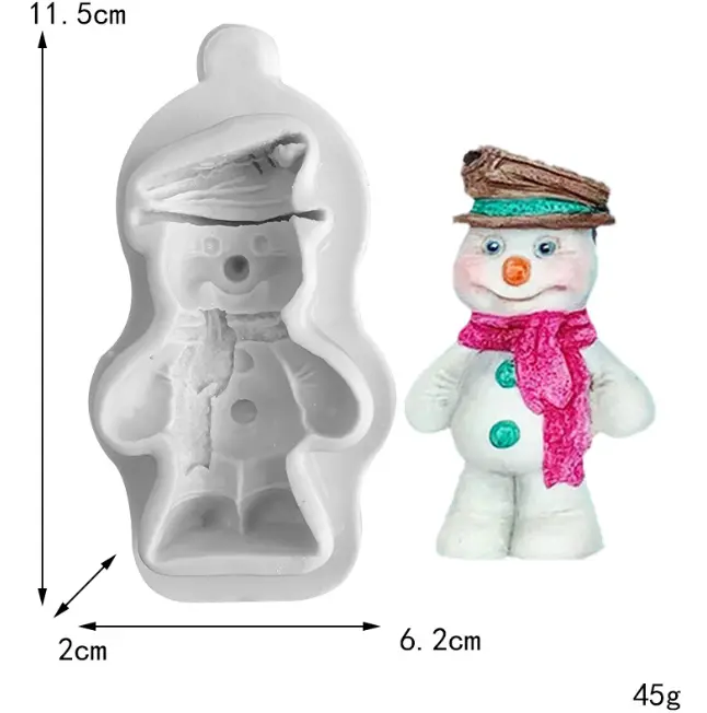 Christmas Snowman theme silicone mould