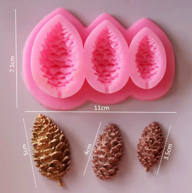 3 cavity 3D Pine Mould