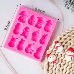 12 Cavity Snow Man Christmas Mould
