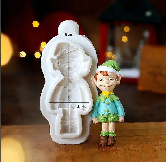 Christmas Santa Bear theme silicone mould