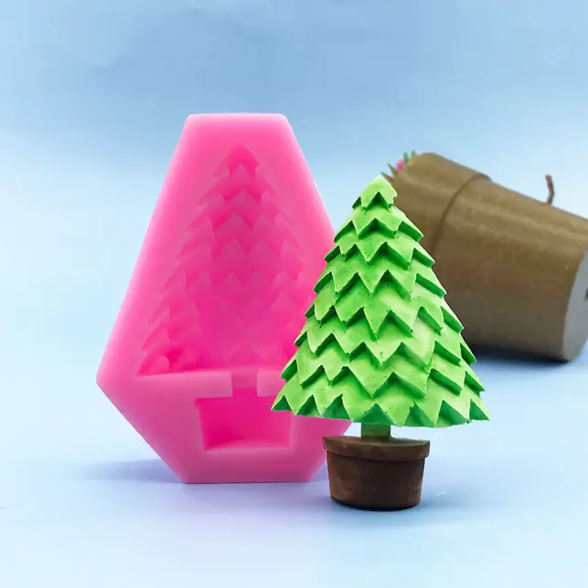 3D Christmas tree silicone mould