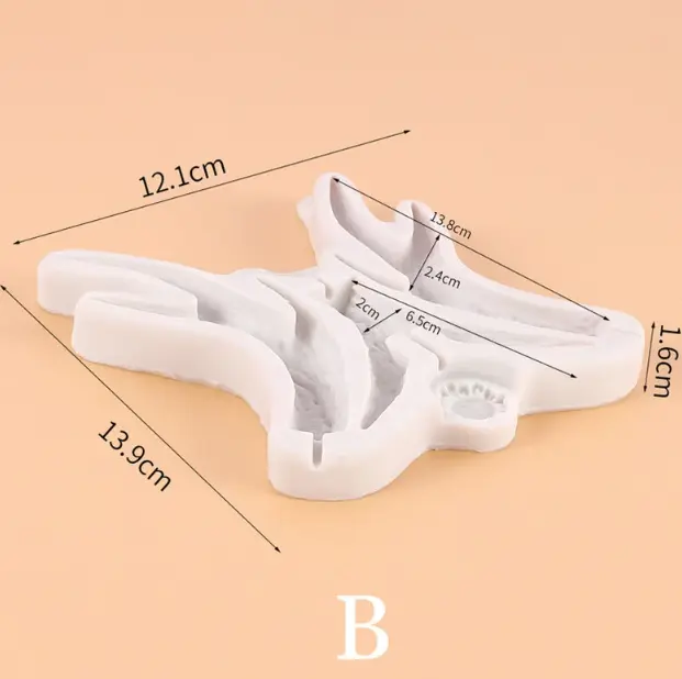 Large Reindeer Horn silicone mould