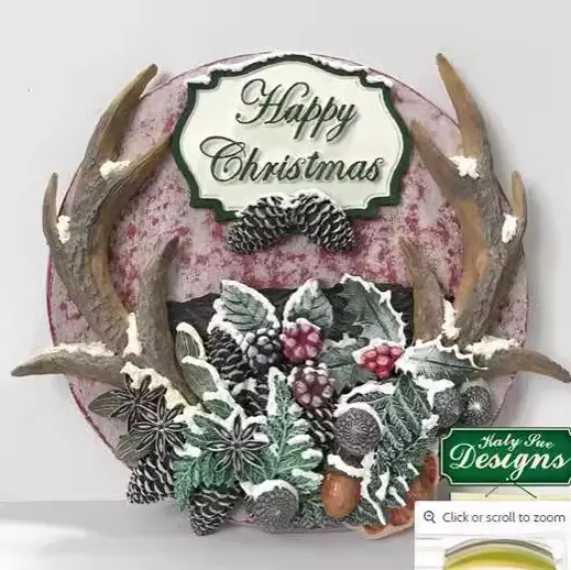 Large Reindeer Horn silicone mould