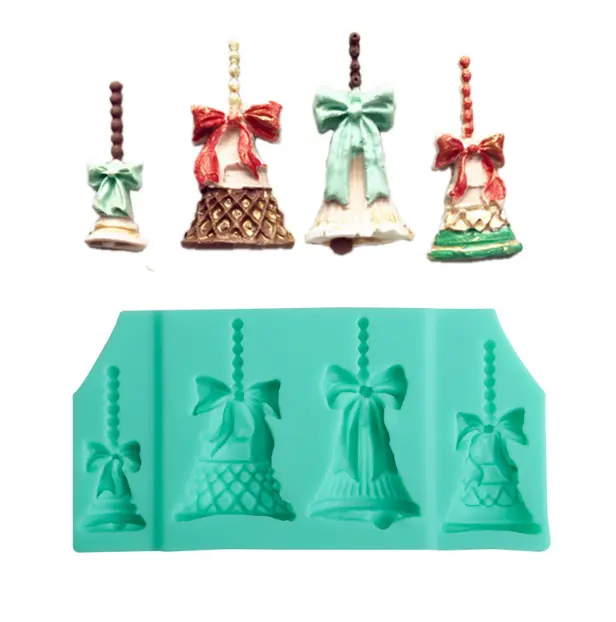 Christmas Bells Fondant Silicone Mould