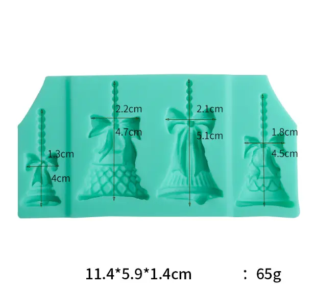 Christmas Bells Fondant Silicone Mould