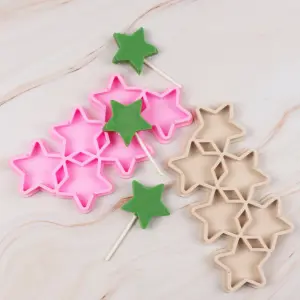 6 Cavity Star Popsicle Mould