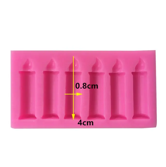 6 Cavity Candle Silicone Mould