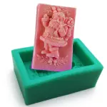 Santa theme rectangle silicone mould