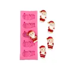 5 cavity Santa Claus silicone mould