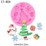 Christmas Tree Snowman Bells theme silicone mould