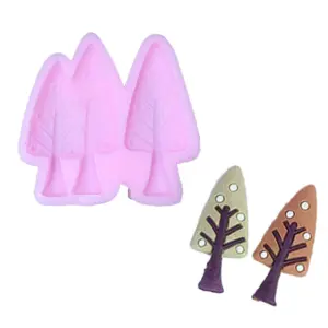3 Cavity Tree Silicone Mould style 2