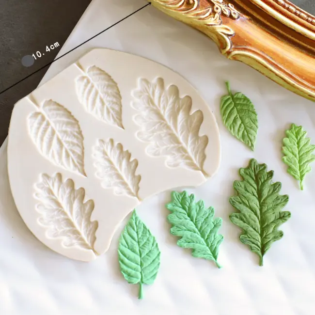 5 Cavity Leaves silicone mould