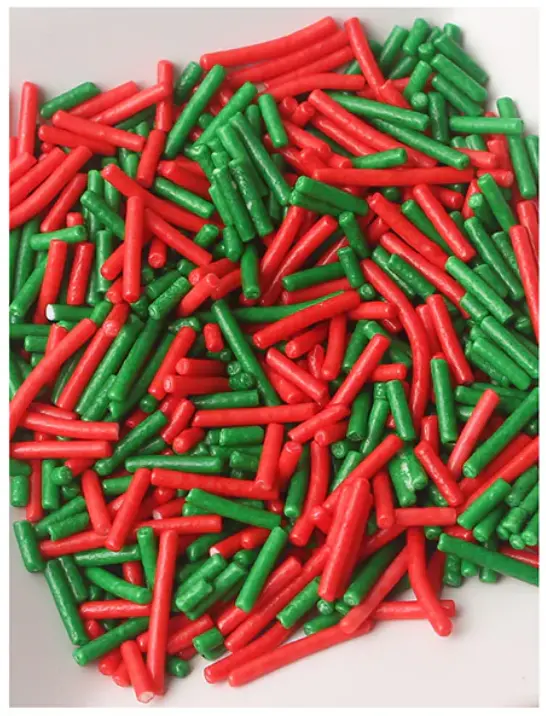 Red and Green Vermicelli Sprinklers 100gm