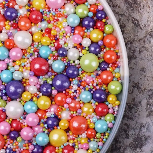 Mixed Colorful spehre balls Sprinklers 100gm