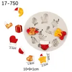 Christmas Gift Stocking Bell Hat Silicone Mould