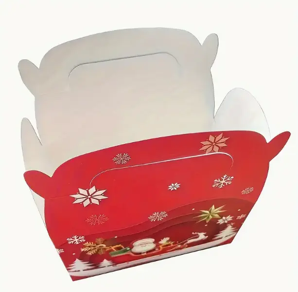 Cardboard Christmas theme Gift Box (1 PACK = 5 PIECES) Style 4