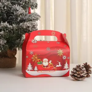 Cardboard Christmas theme Gift Box (1 PACK = 5 PIECES) Style 4