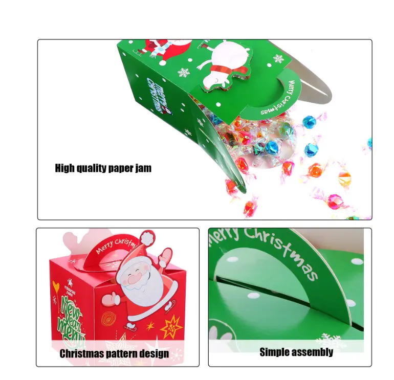 Small Christmas Snowman theme Gift Box (1 PACK = 10 PIECES) Style 3