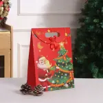 Christmas Flap with Satin Bow theme Gift Box (1 PACK = 5 PIECES) Style 2