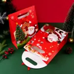 Christmas Flap with Satin Bow theme Gift Box (1 PACK = 5 PIECES) Style 2