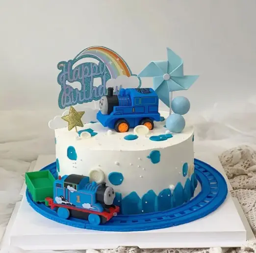 Thomas Tank Engine Electric Train Railway Track Set for Cake Decor