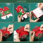 Small Christmas Snowman theme Gift Box (1 PACK = 10 PIECES) Style 3