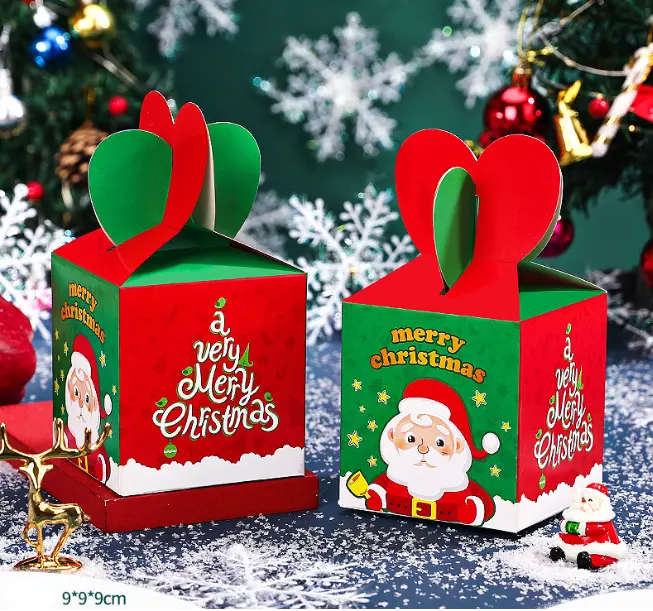 Small Christmas Snowman theme Gift Box (1 PACK = 7 PIECES) Style 6