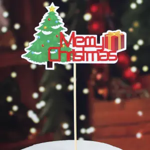 1 pcs Merry Christmas cake topper style 5