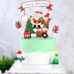 9 pcs Christmas theme cake topper style 5