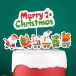 2 pcs Christmas theme cake topper style 6
