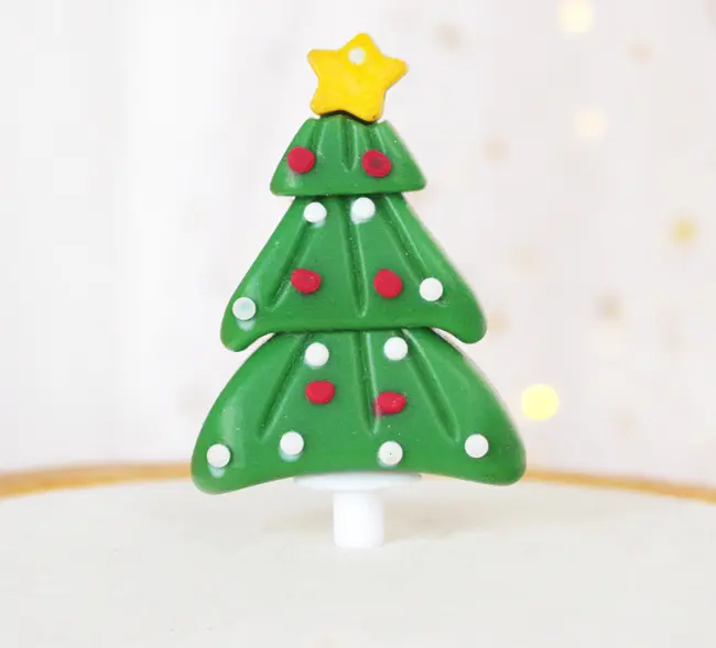 1 pcs Christmas tree cake topper style 3