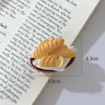 1pcs Bread Loaf Sour dough Basket Cake Topper Toy Style 2